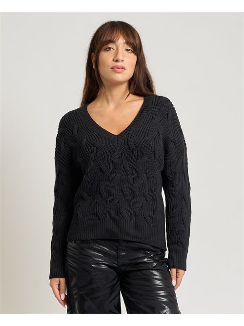 Maglione donna AX con scollo a V ARMANI EXCHANGE | XW001771-AF16638UC001